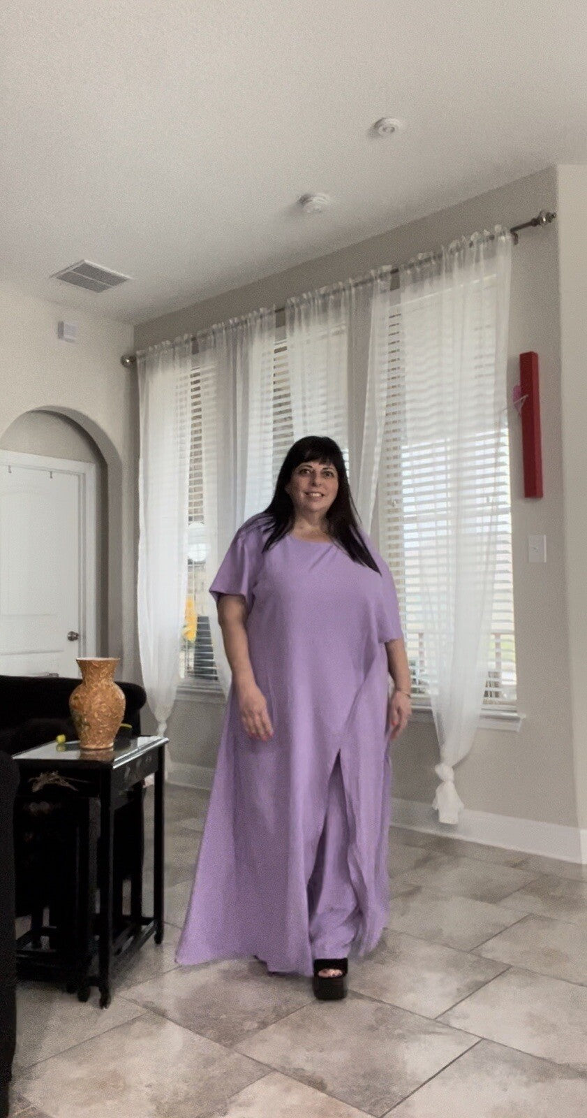M’De Pompadur 2 PCs Suit, Sz 22/3, Made In Turkey – Elegant Lavender Set
