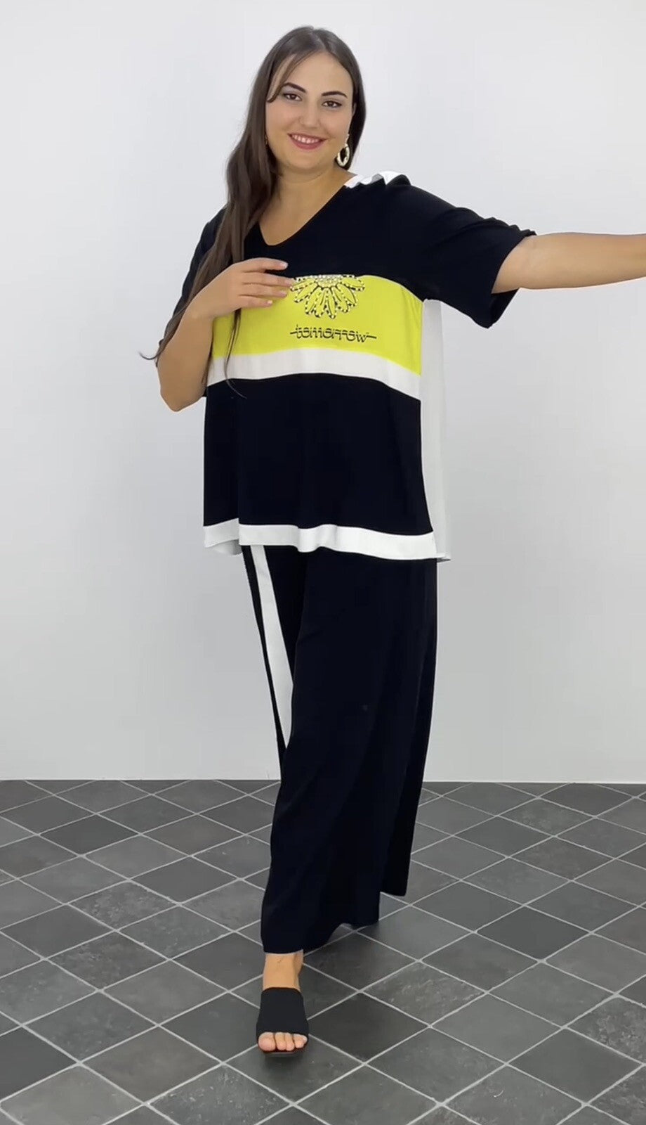 Darkwin 2 PCs Pant Suit, Sz 20/2 Made In Turkey