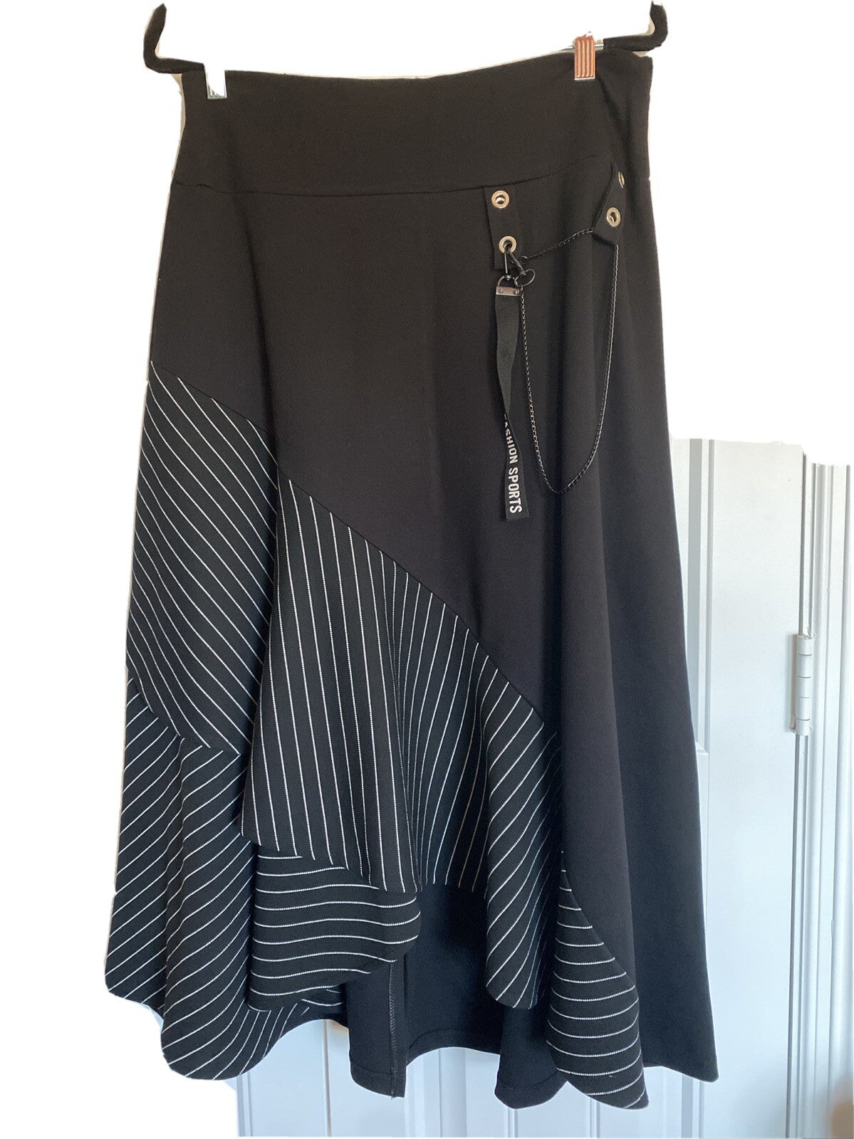 Darkwin Women’s Plus Size Asymmetrical Skirt 1X | Made in Turkey Stylish