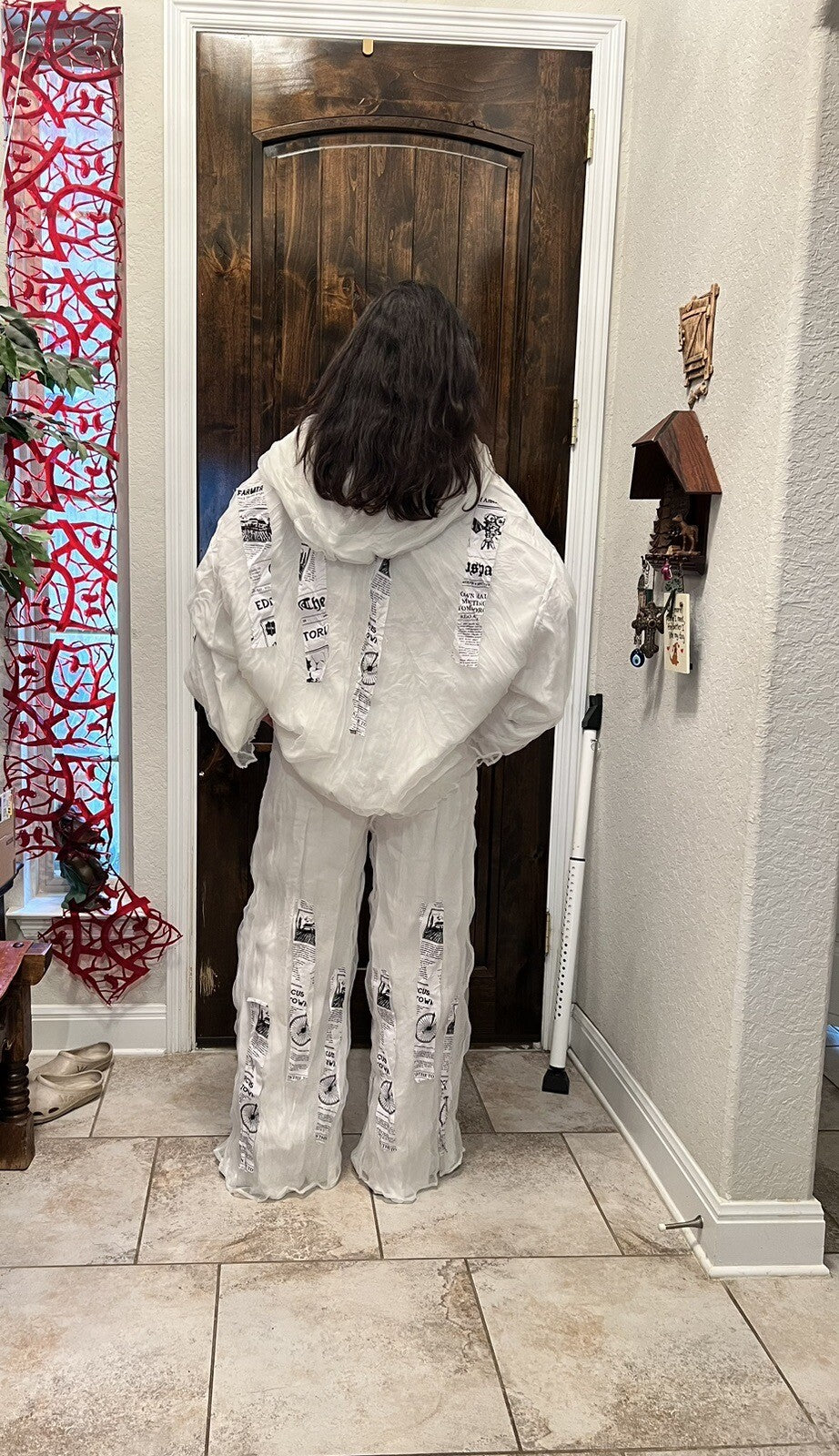 H4 Off White Oversized Jacket, Sz 20/40. Made In Turkey