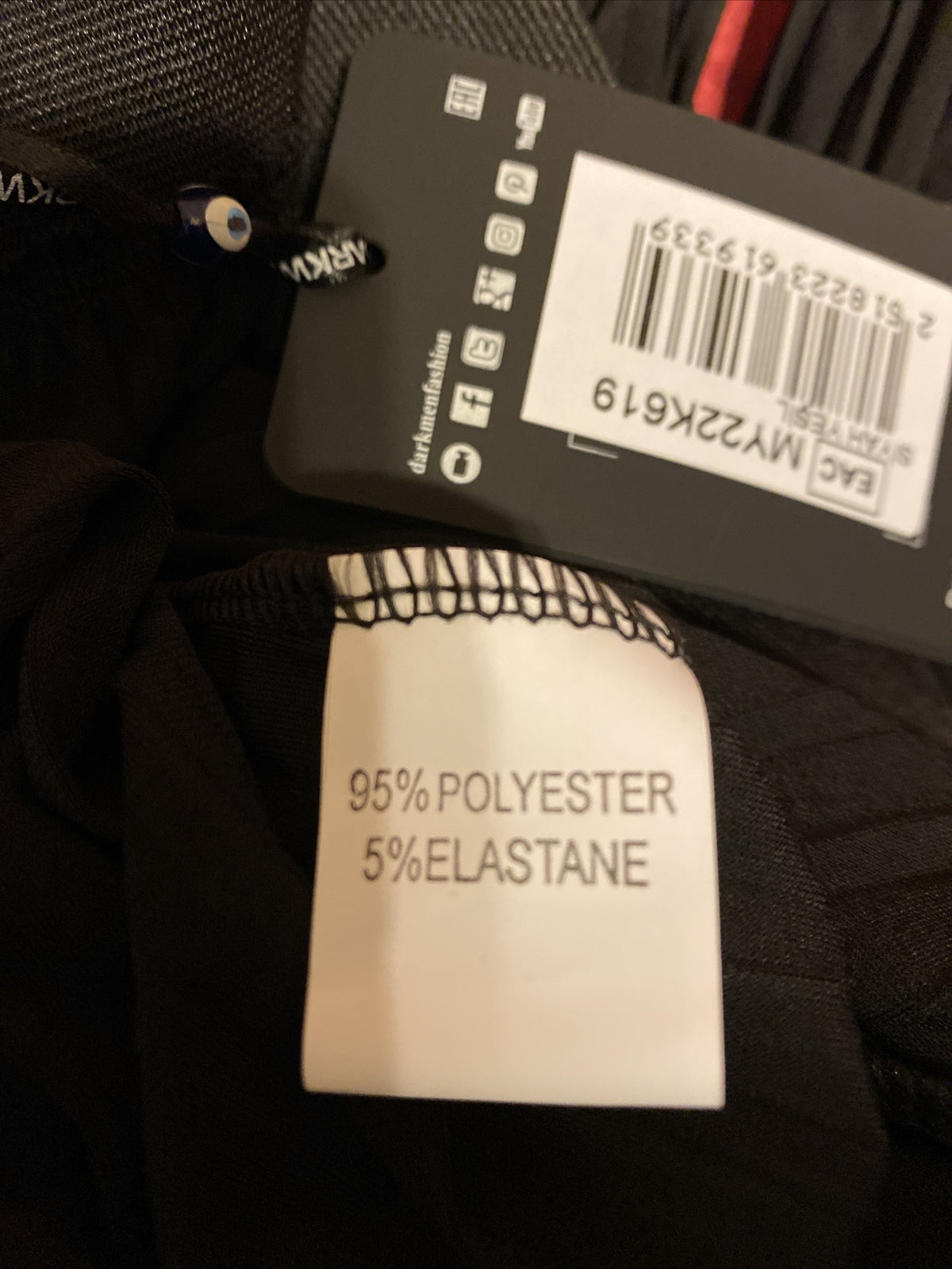 Darkwin Trendy Street Style 2 Pcs Black Suit, Sz 3XL, Made In Turkey