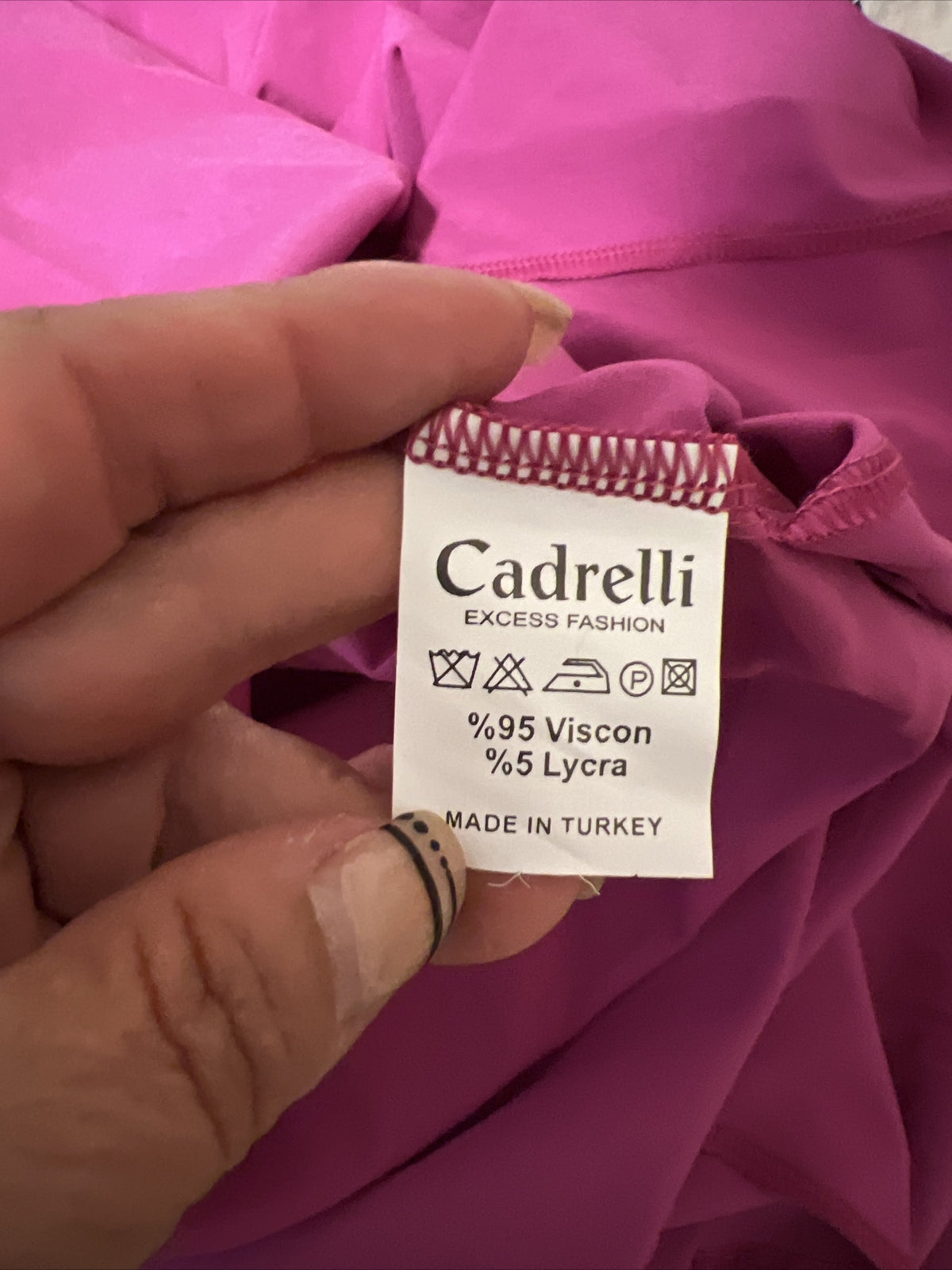 Bold Cadrelli Cold-Shoulder Dress, Sz 22/52 Made in Turkey