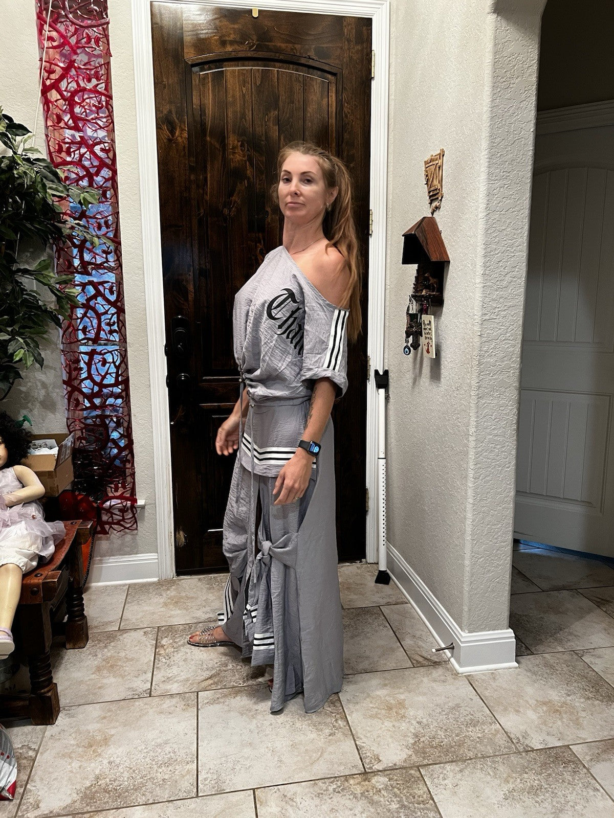 Bukezy Summer 2pc Set, Off Shoulder Top & Maxi Skirt, Sz M Turkey