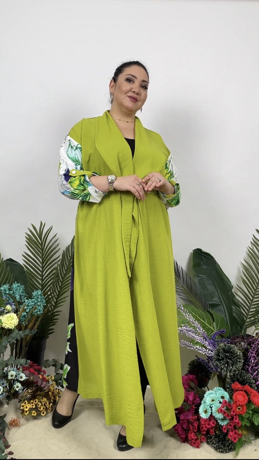 ✨ AYDA Bold Floral Cardigan, Sz 16/46. Made in Turkey