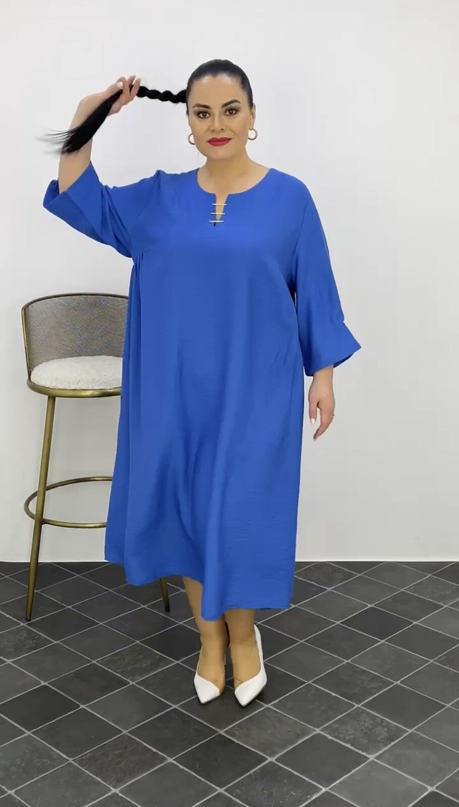 Darkwin Royal Blue Dress Sz 20/1 Made in Turkey