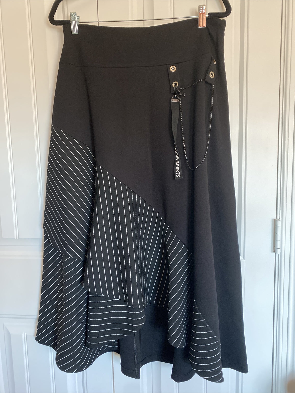 Darkwin Women’s Plus Size Asymmetrical Skirt 1X | Made in Turkey Stylish