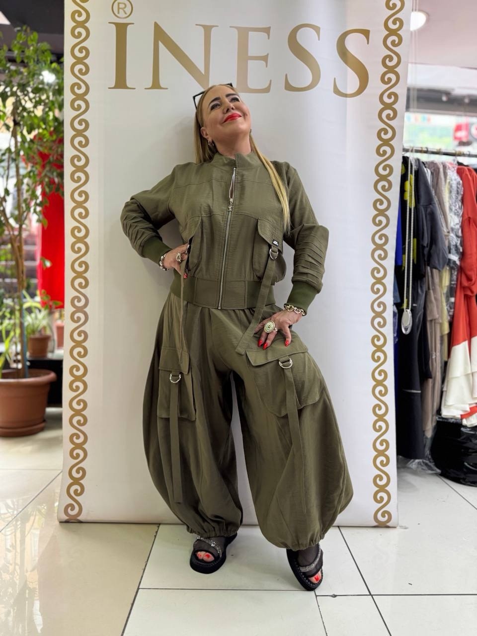 Izar 2 PCs Suit Sz 8/40 Made In Turkey | Stylish Cargo Set