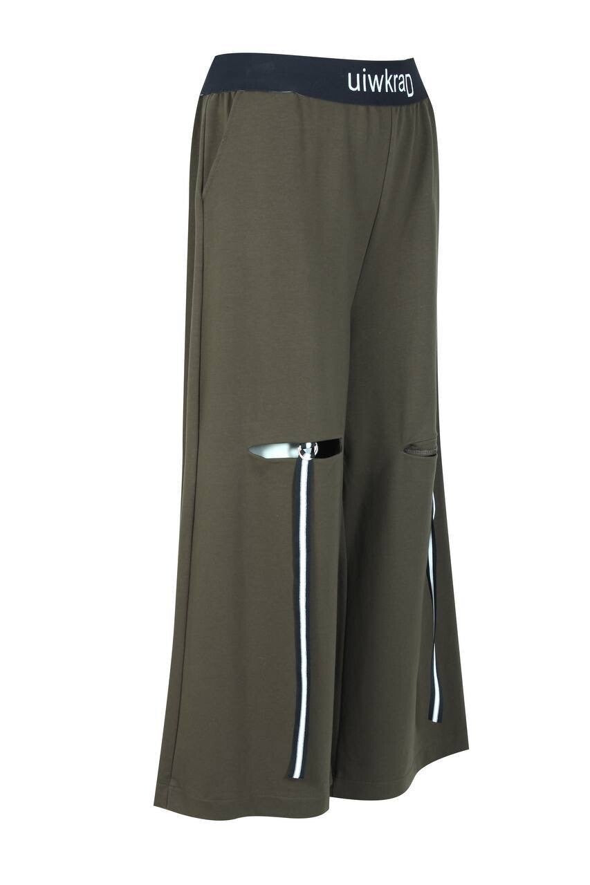 Darkwin Wide Leg Pants w/ Zipper Detail, Sz 22, Made In Turkey