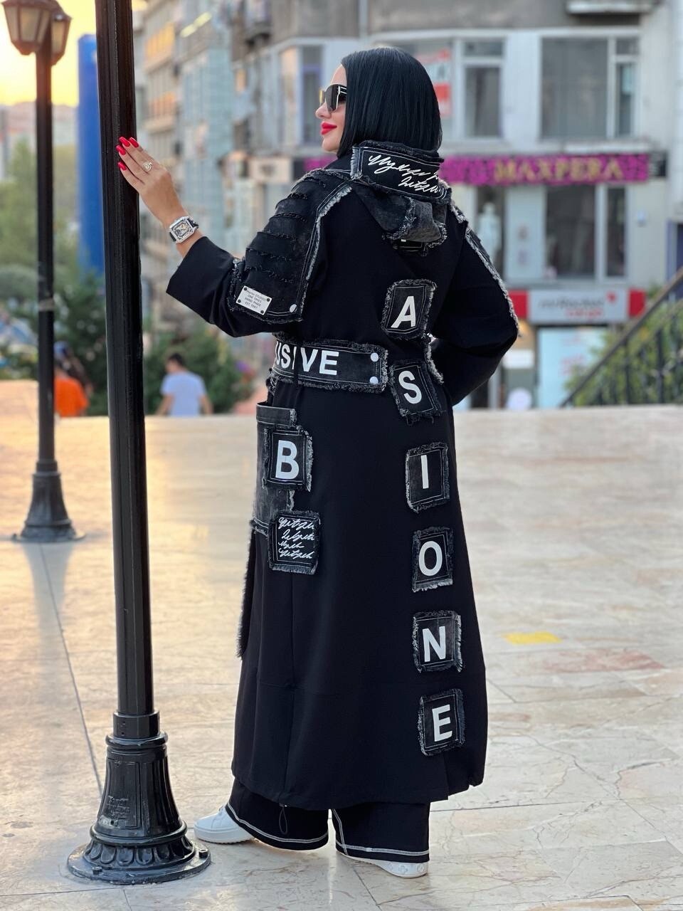 Riberance Statement Long Jacket/Cardigan Sz 18/52 Made In Turkey 🔥