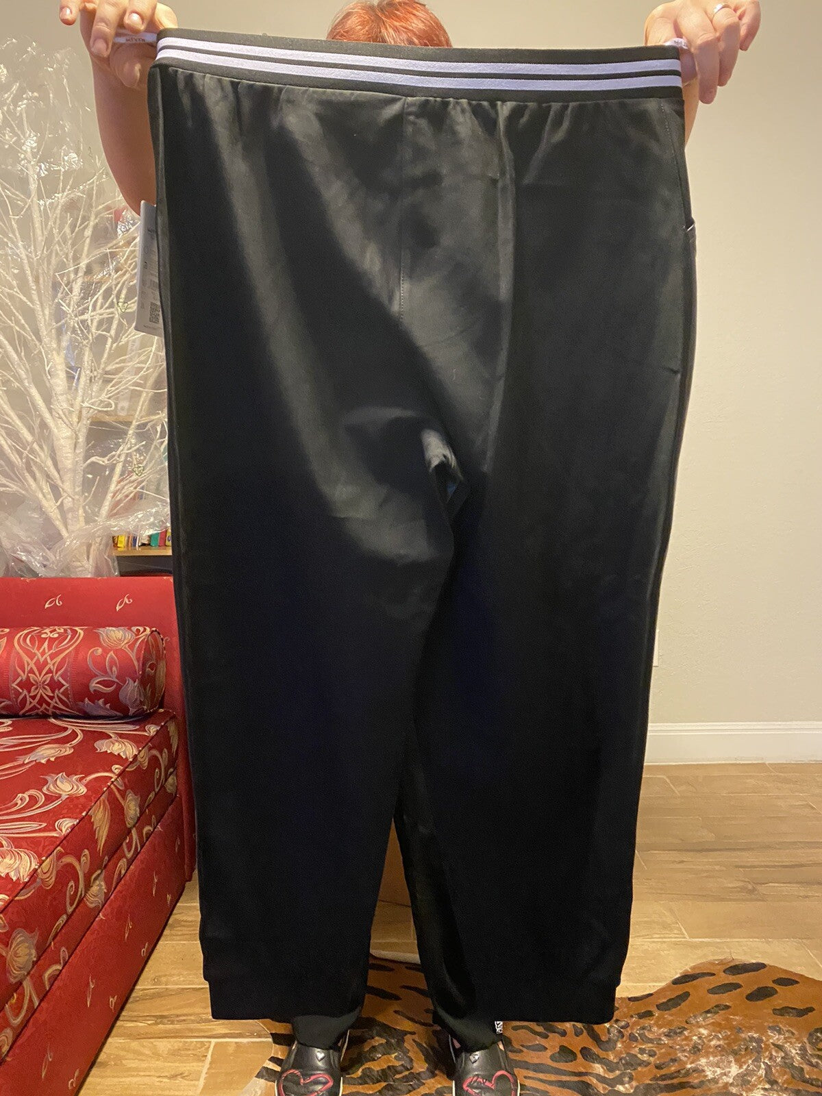 Dame Motivation Faux Leather Pants Sz 20/54 Made In Turkey