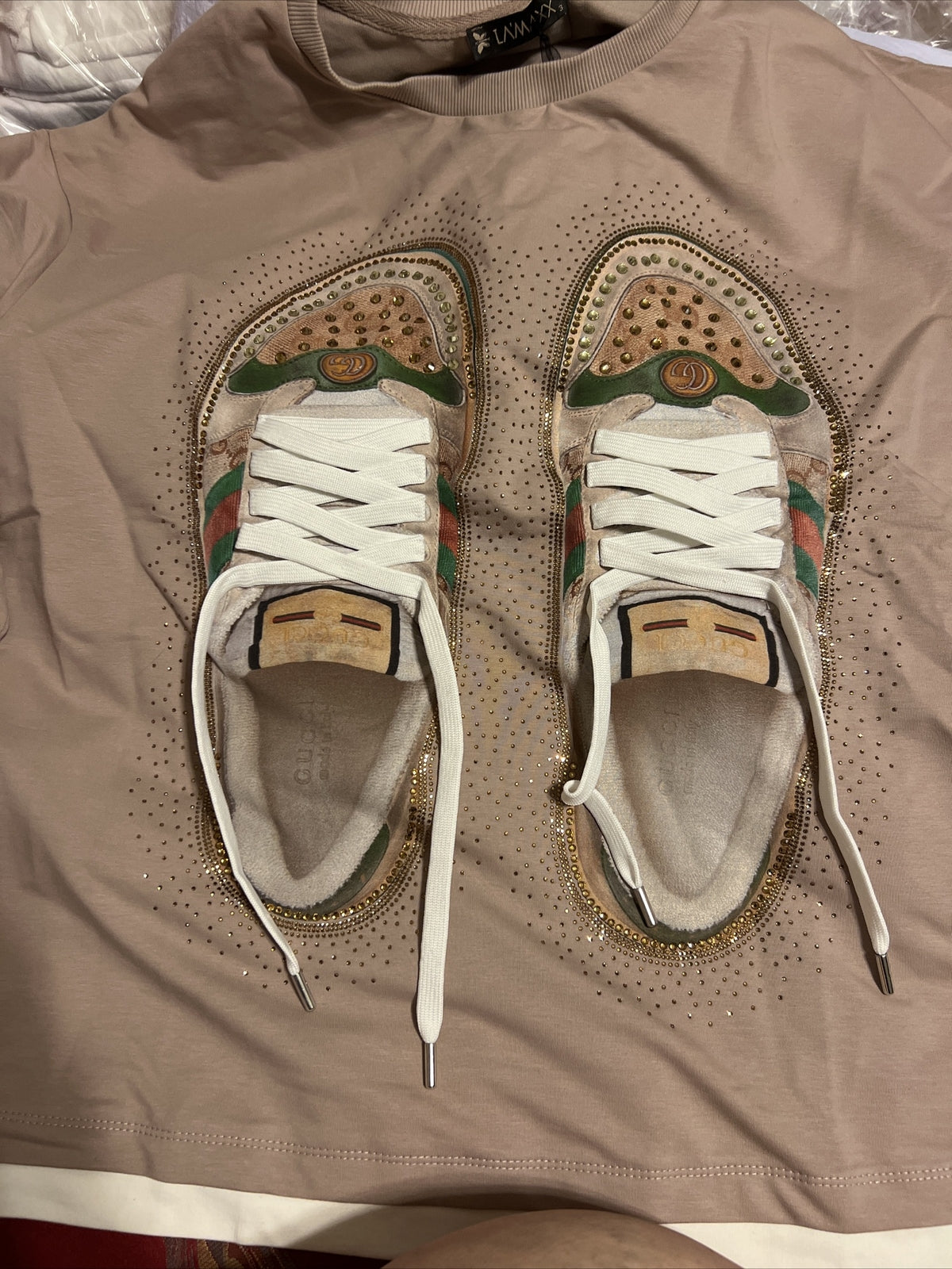 LaMaxx Sneaker Graphic White Top Sz 20/3 Made In Turkey