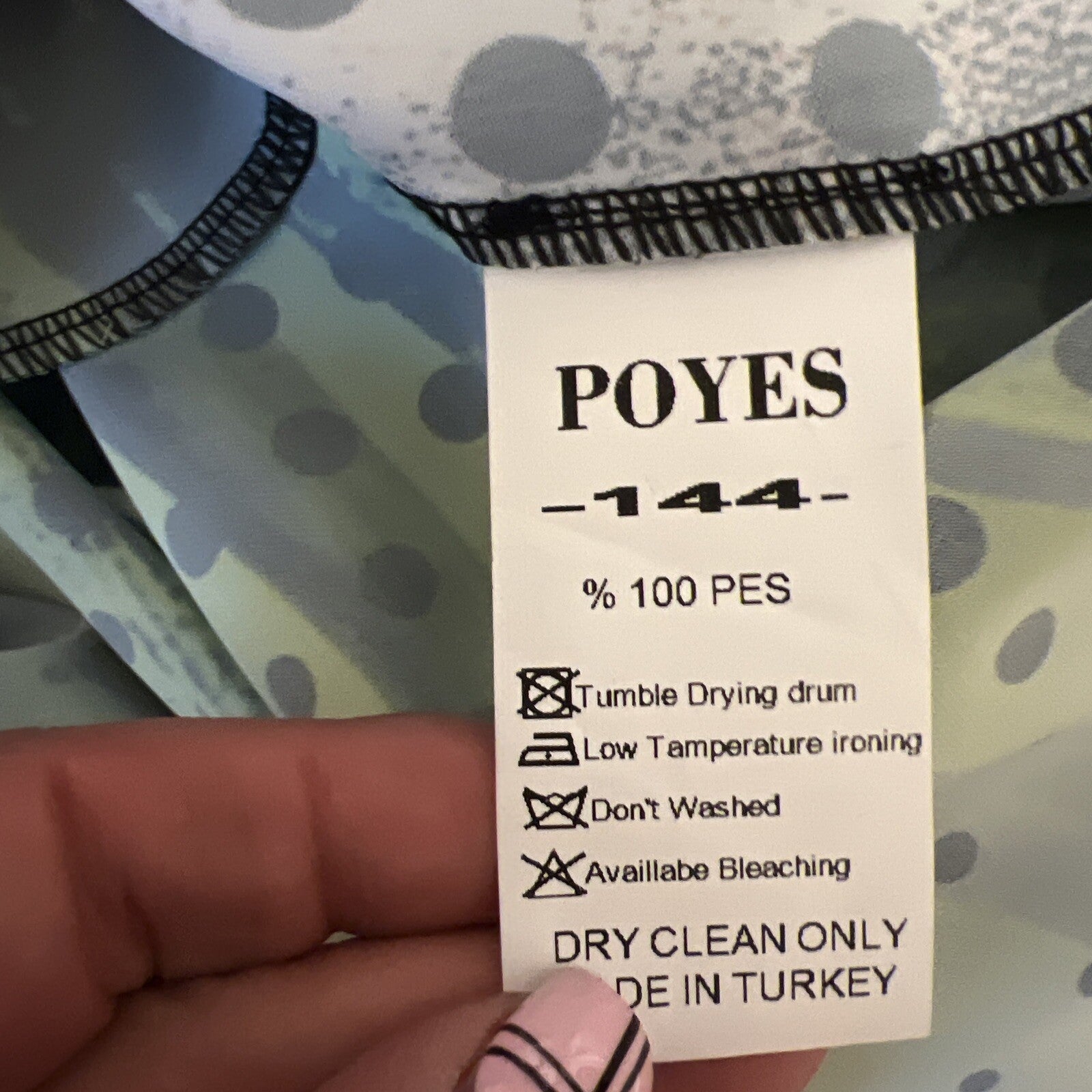 Poyes Dress Sz 20/2 Multicolor Face Print Floral Made In Turkey