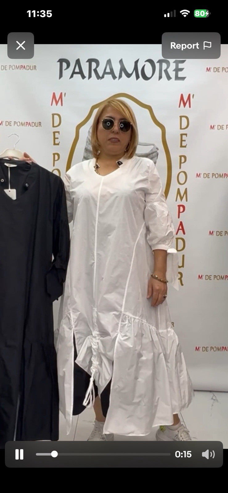 SALE!!!! Dolares Plus White Asymmetrical Hem Dress Sz 20/3 Made in Turkey