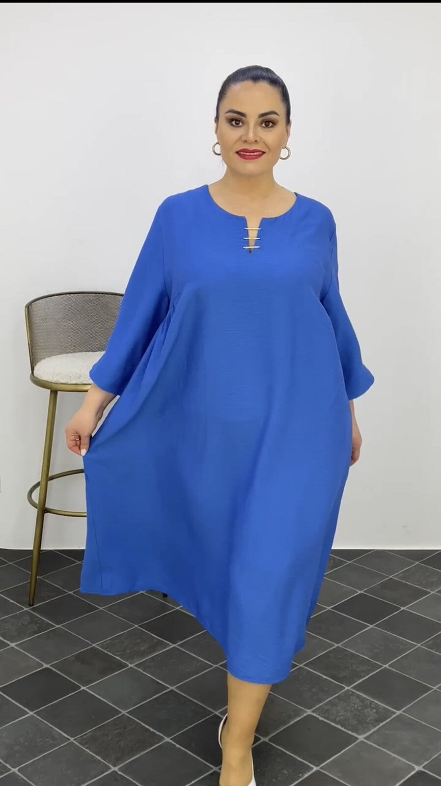 Darkwin Royal Blue Dress Sz 20/1 Made in Turkey