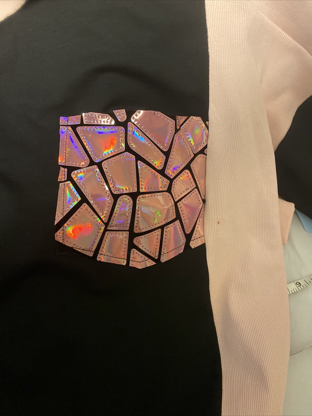 LaVelina Oversized Artistic Top Pink Black Mosaic Design Sz 20/50 Turkey