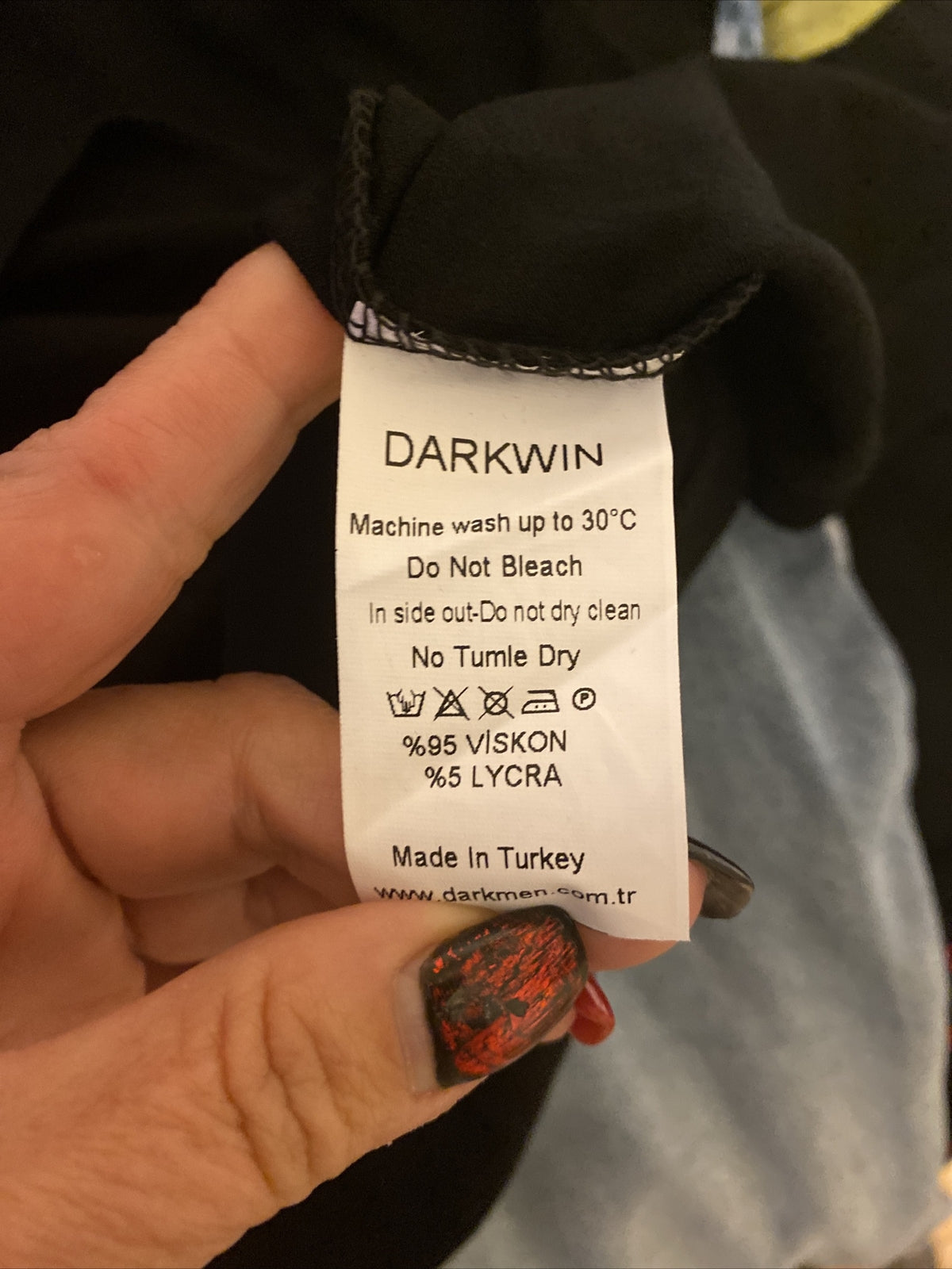 Darkwin 2 Pcs Suit, Black Cat Top & Skirt, Sz 16/2, Made In Turkey