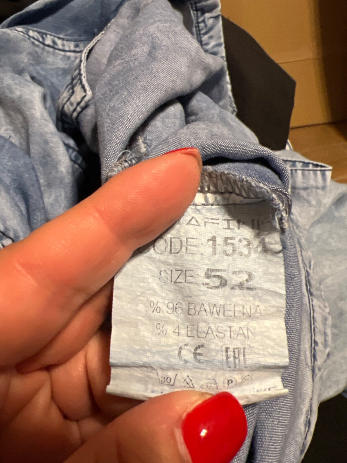 RitaFinks 2 PCs Suit Sz 20/54 Light Denim Look Made In Turkey