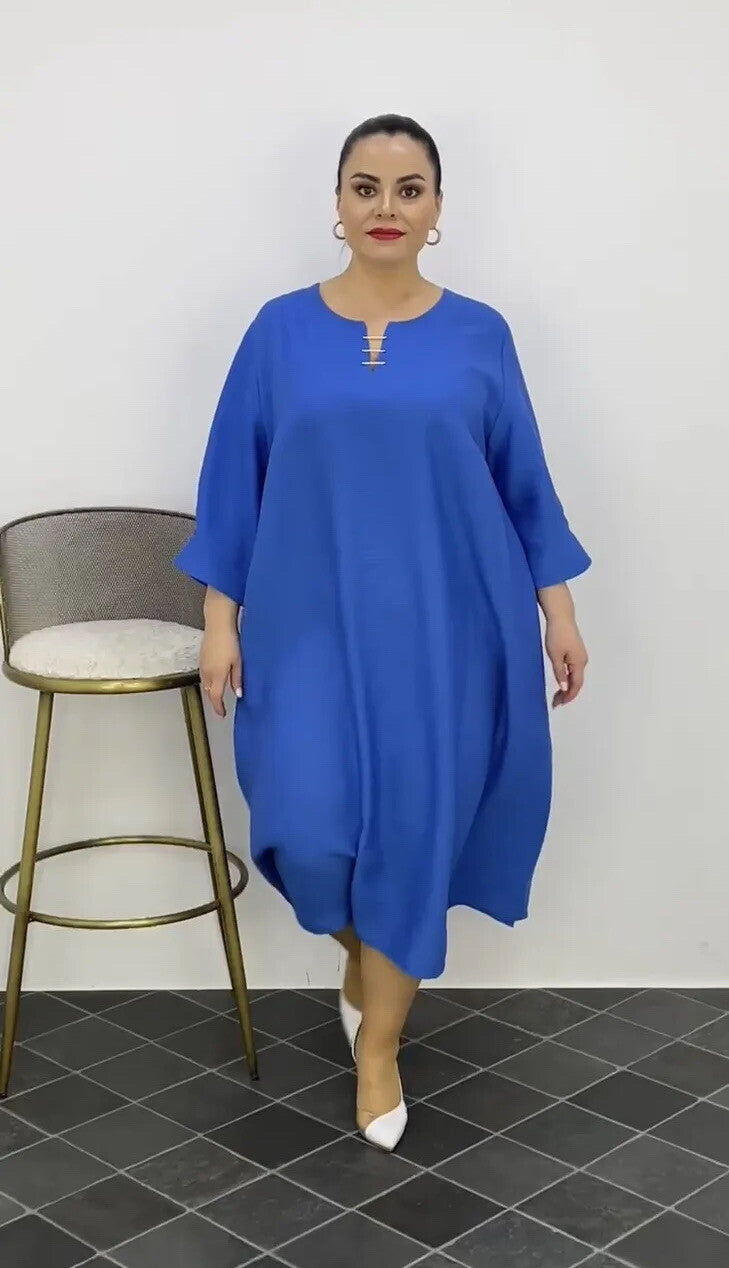 Darkwin Royal Blue Dress Sz 20/1 Made in Turkey