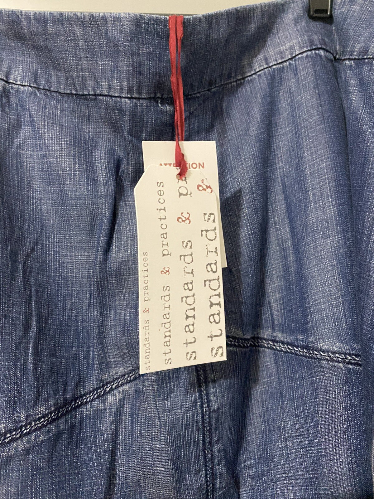Standards and Practises  Light Fabric Jean Skirt, 18/3X