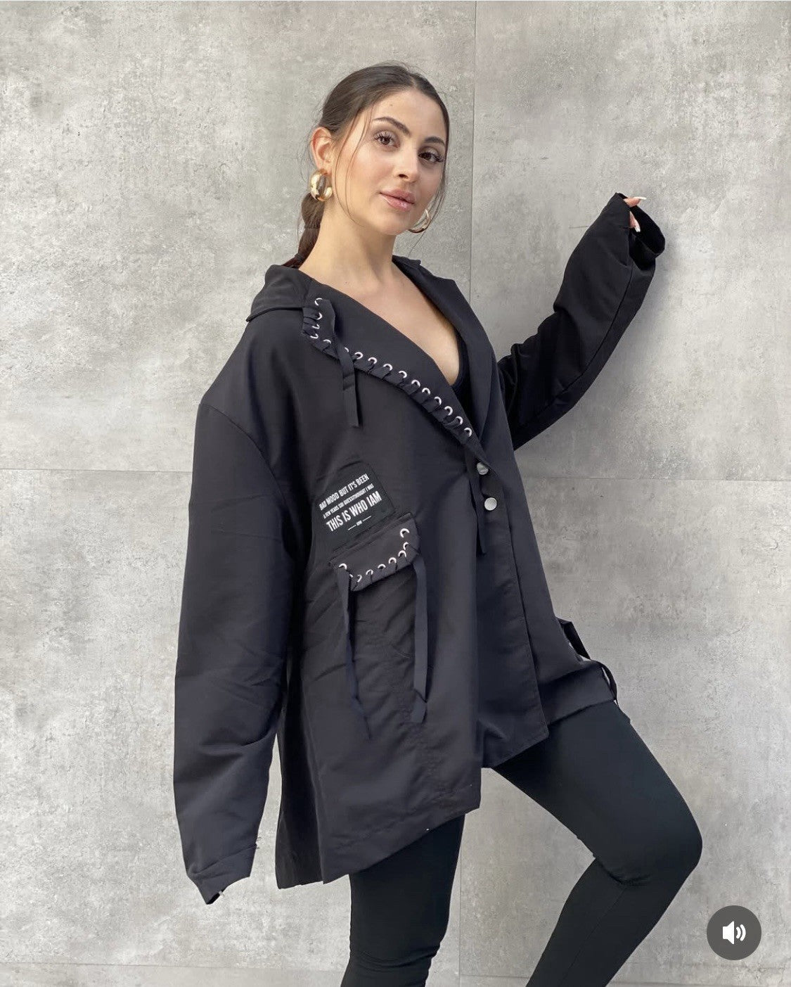 H4 Women’s Plus Size Funky Oversized Jacket 20/40 | Made in Turkey Trendy