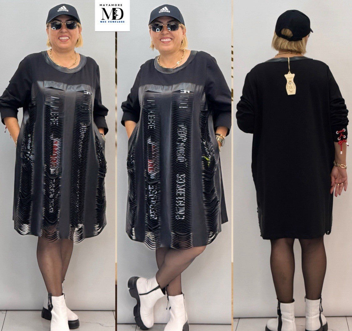 Mayamore Women’s Plus Size Exclusive Dress 24/5 | Made in Turkey Elegant