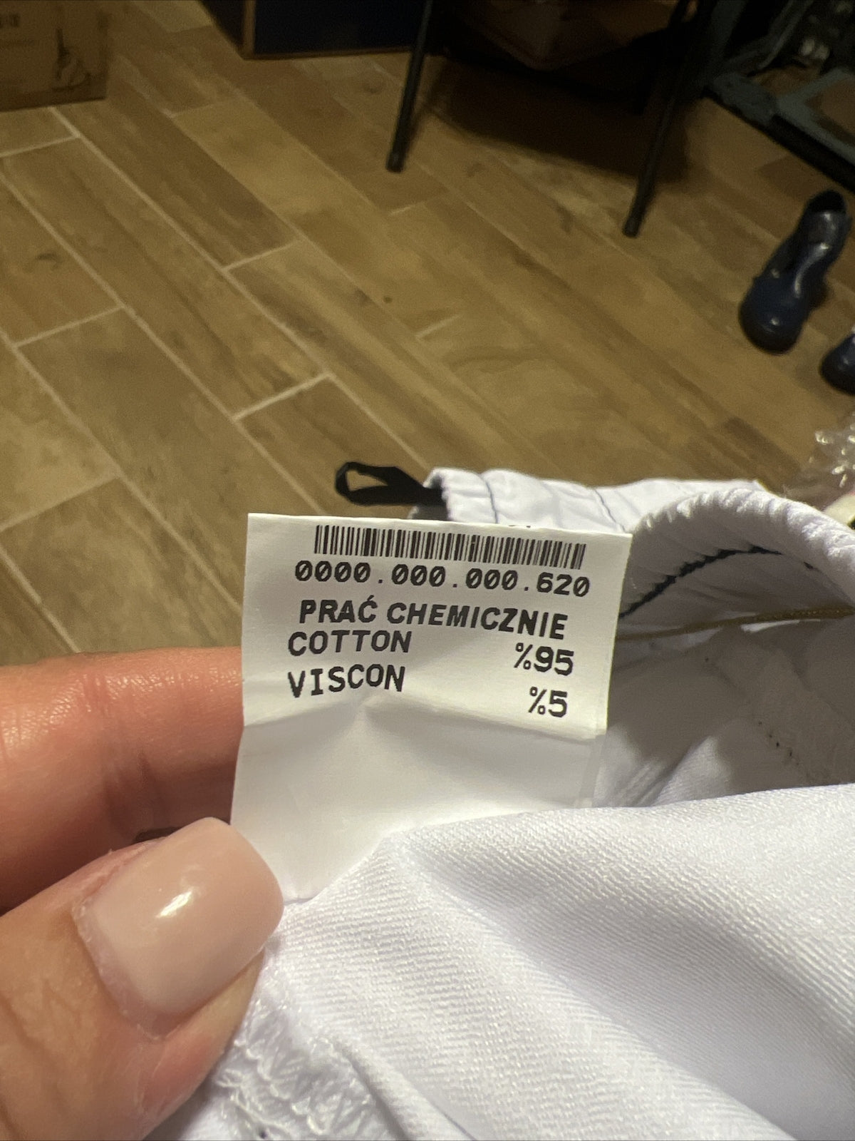 LaMaxx White Pants Sz 10/46 LOVE Trim Sporty Chic Made In Turkey