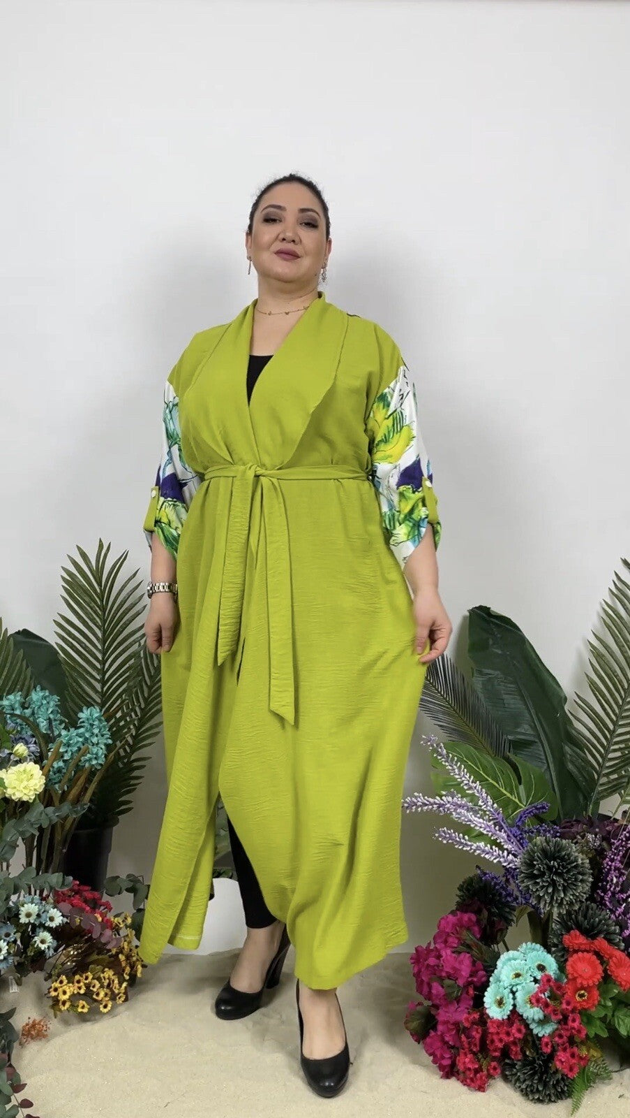 ✨ AYDA Bold Floral Cardigan, Sz 18/48. Made in Turkey