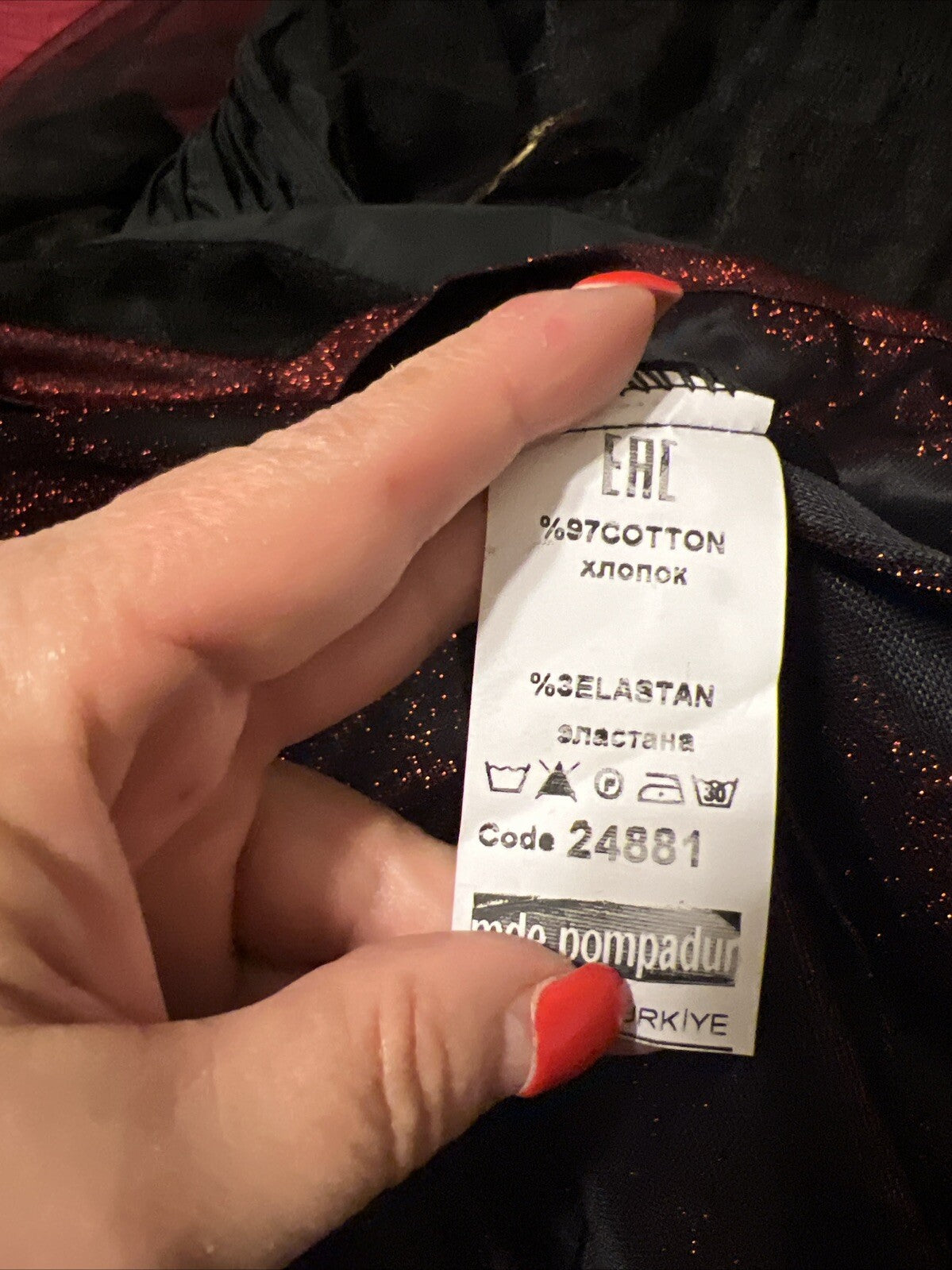 M’De Pompadur Burgundy Sheer Overlay Dress Sz 22/4 Plus Size Made in Turkey