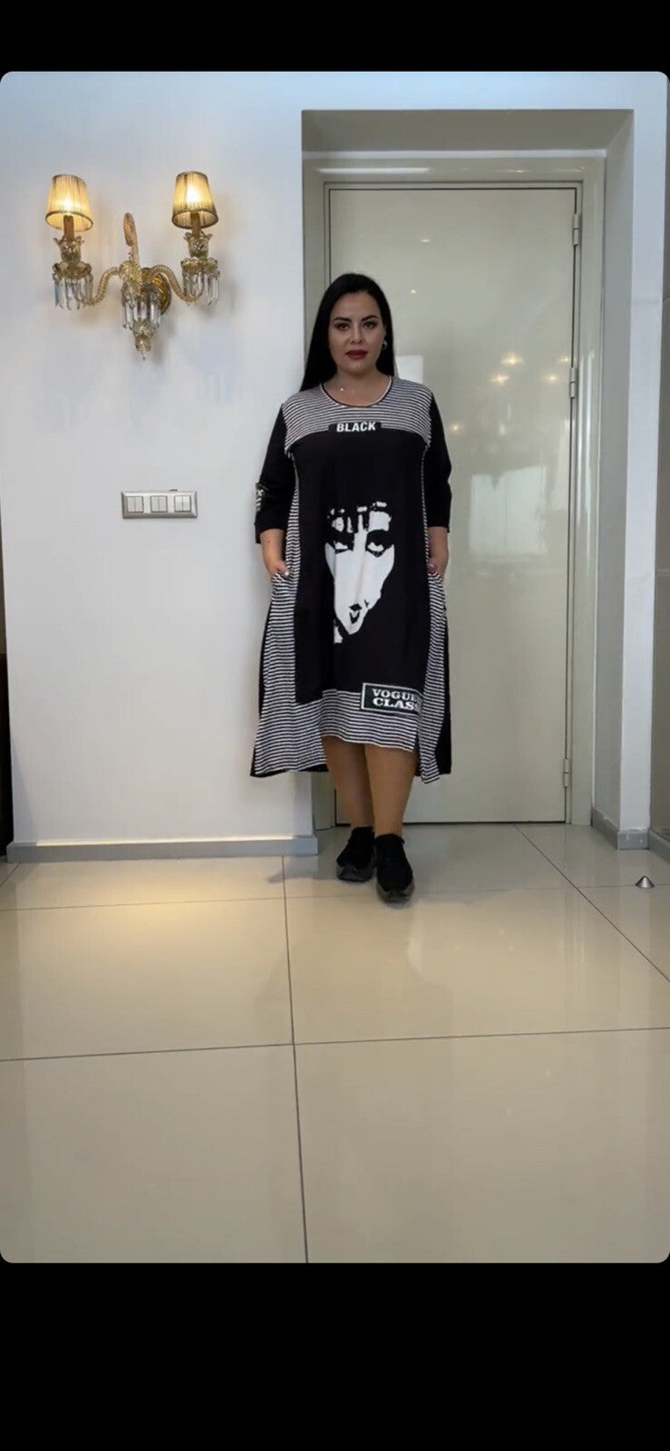 ✨ Darkwin Asymmetric Dress – Sz 18 (Made in Turkey)