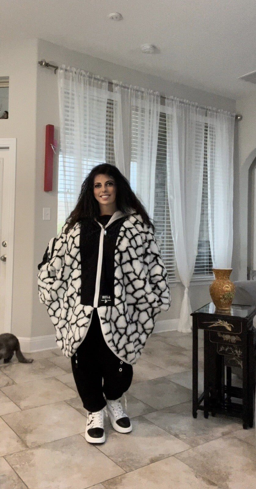 H4 Oversized Hooded Coat/Jacket One Size | Made in Turkey