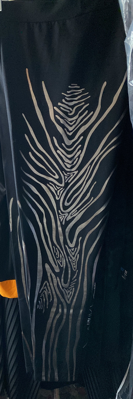 Darkwin Metallic Print Leggings Sz XL (18–20) Made in Turkey