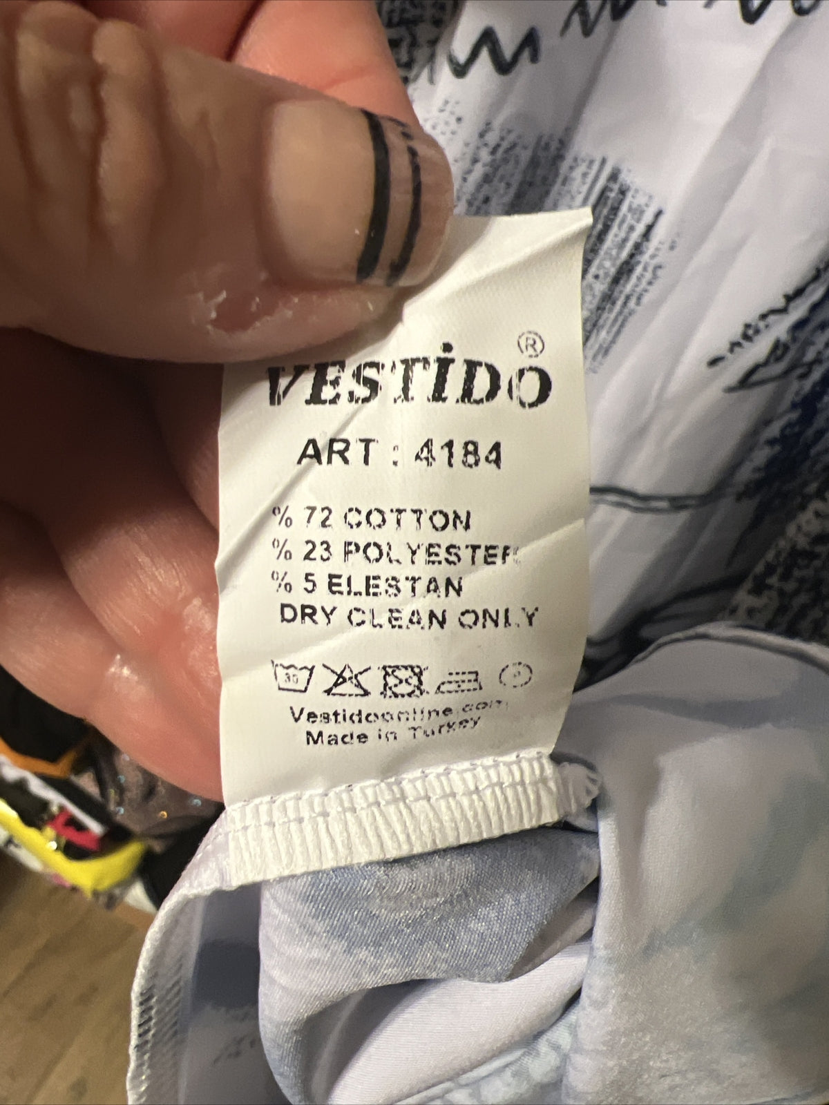 SALE!!!! Beside Fashion Oversized Graffiti Art Dress Sz 2/26 Made in Turkey