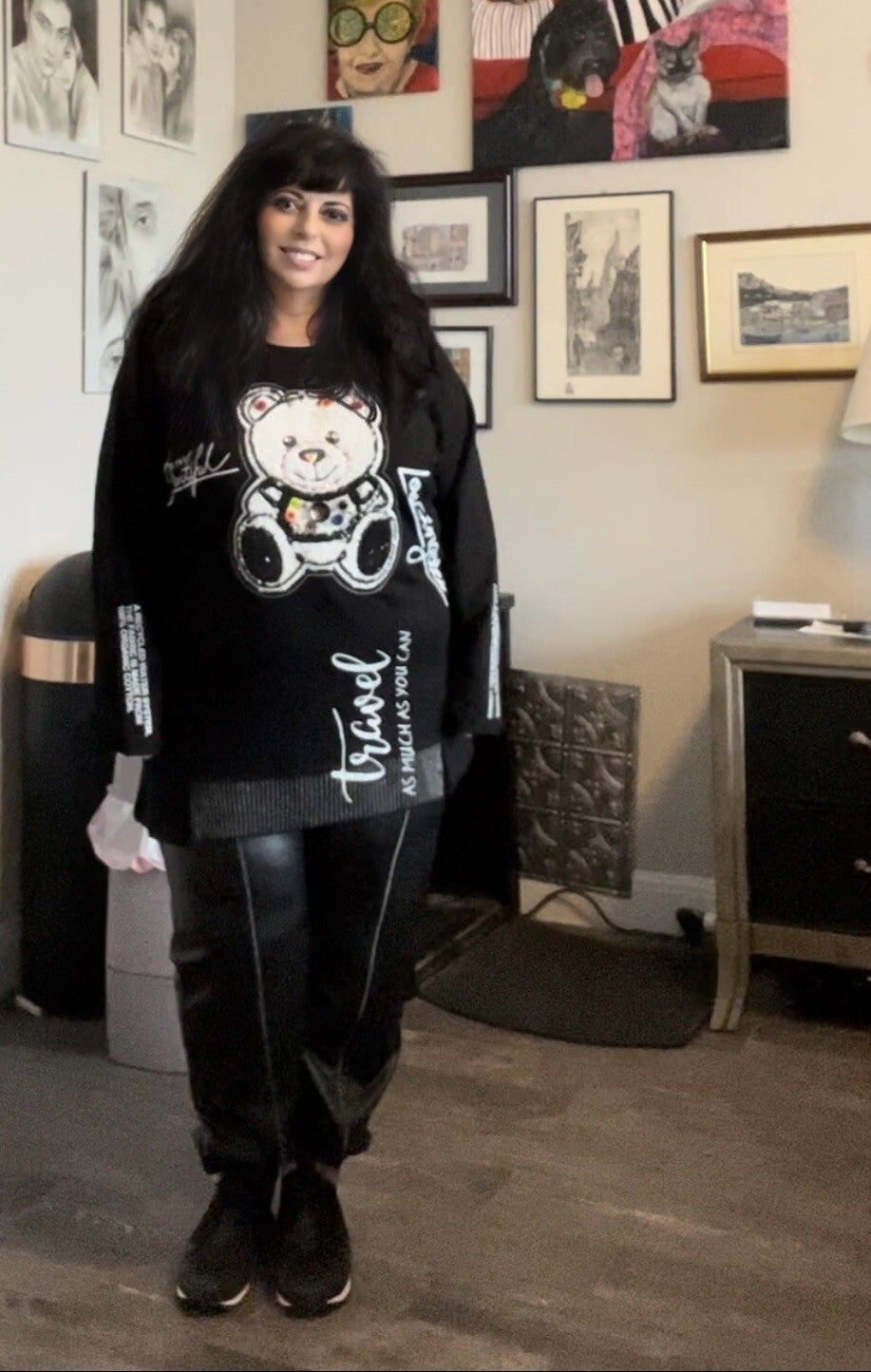 LaVelina bear top, sz 20/52. Made in Turkey