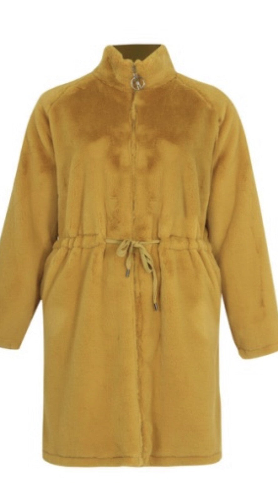 Darkwin Gorgeous Mustard Yellow Coat, Sz 22/2 Made In Turkey
