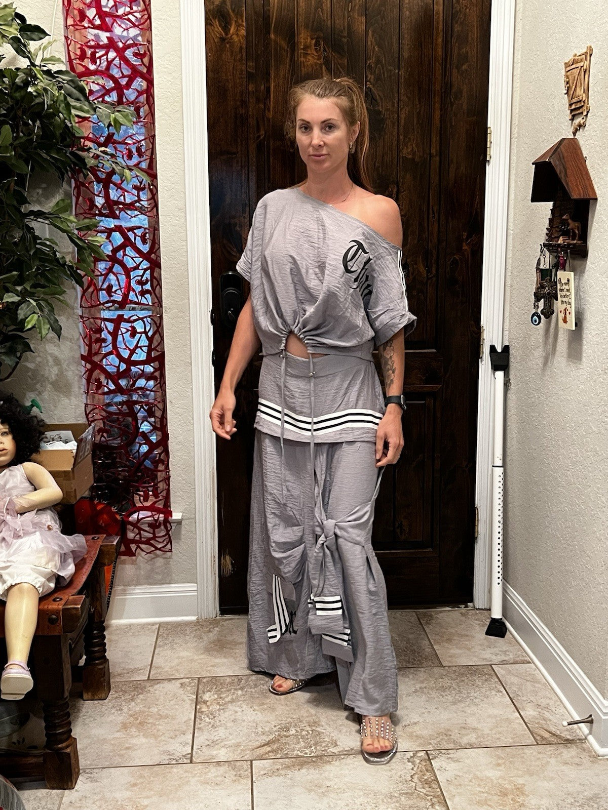 Bukezy Summer 2pc Set, Off Shoulder Top & Maxi Skirt, Sz M Turkey