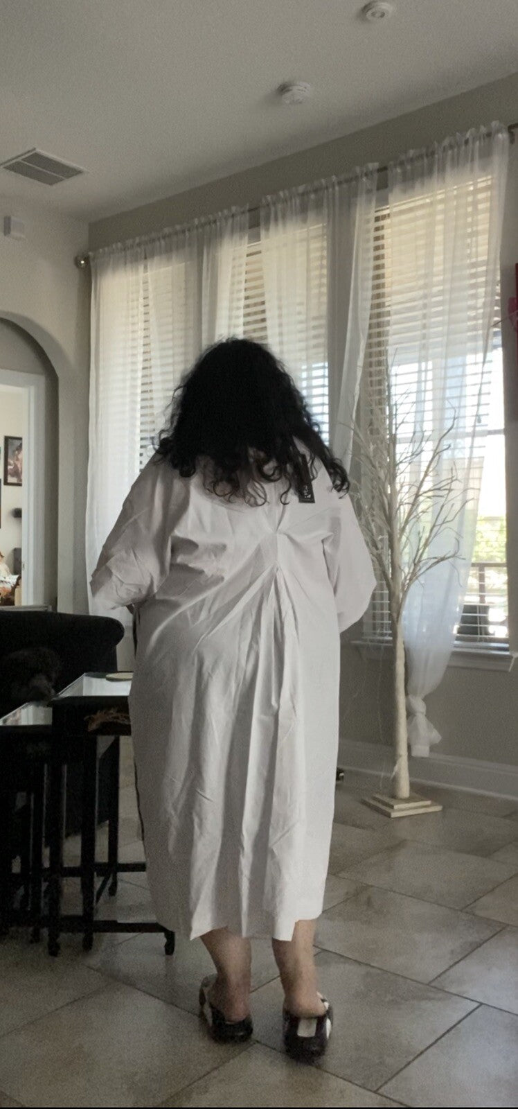 TW3 White Oversized Shirt Dress Plus Size 20/2 Made in Turkey