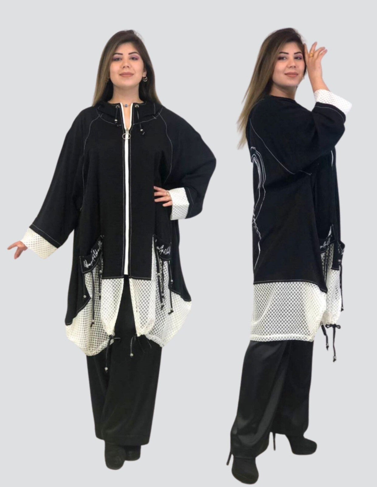 LaVelina Oversized Jacket Sz 22-24, Made In Turkey