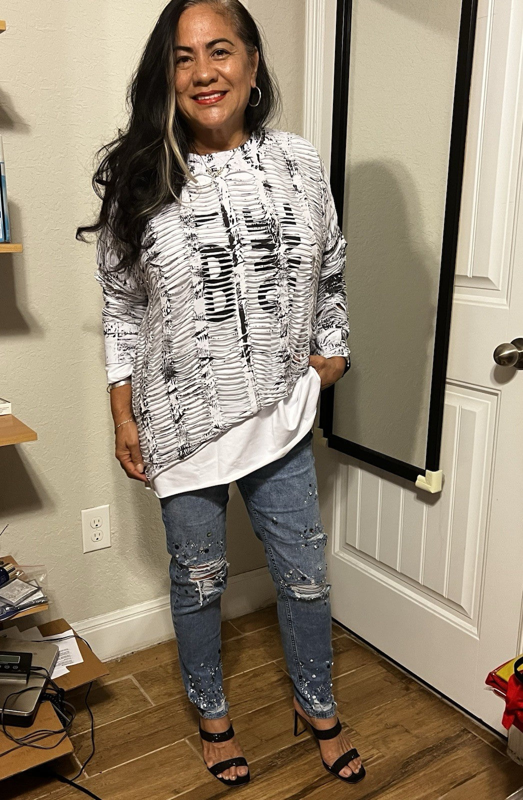 B-One Women’s Two in One Top Size 18/2 | Made in Turkey Plus Size Blouse