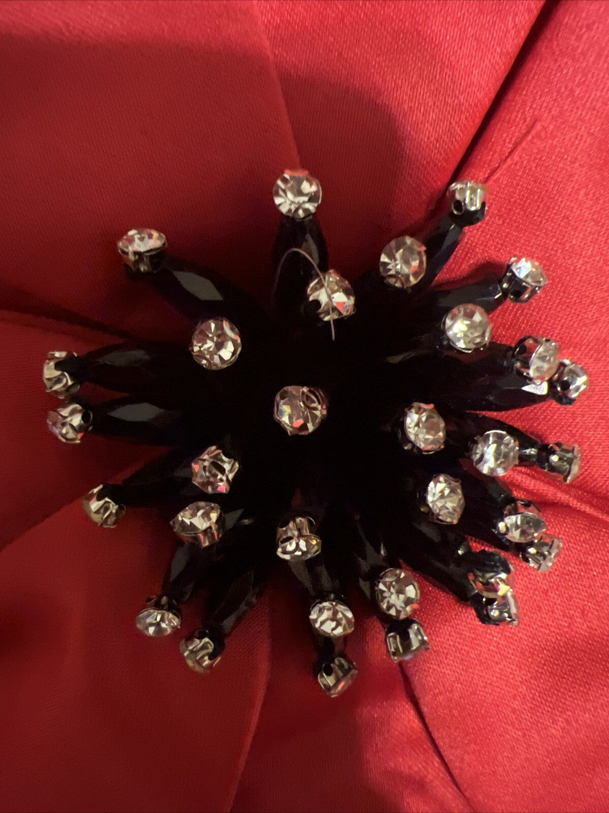Luxury Red Satin Flower Accent – Made in Turkey
