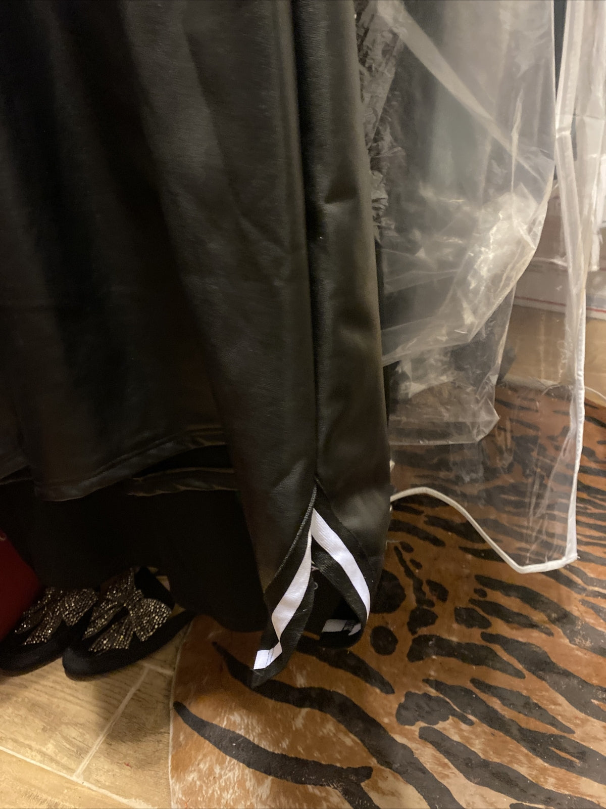 ✨ Darkwin Eco Leather Dress Sz 16-18 Modern Art Design Made In Turkey