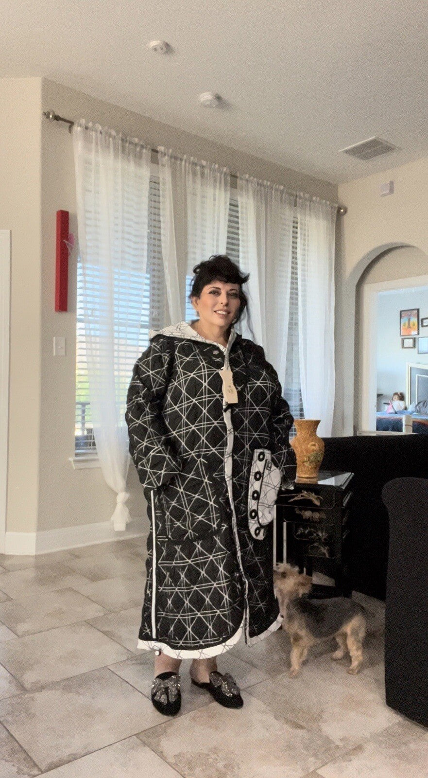 M’De Pompadour Quilted Light Weight Coat Sz 22/3 | Made in Turkey