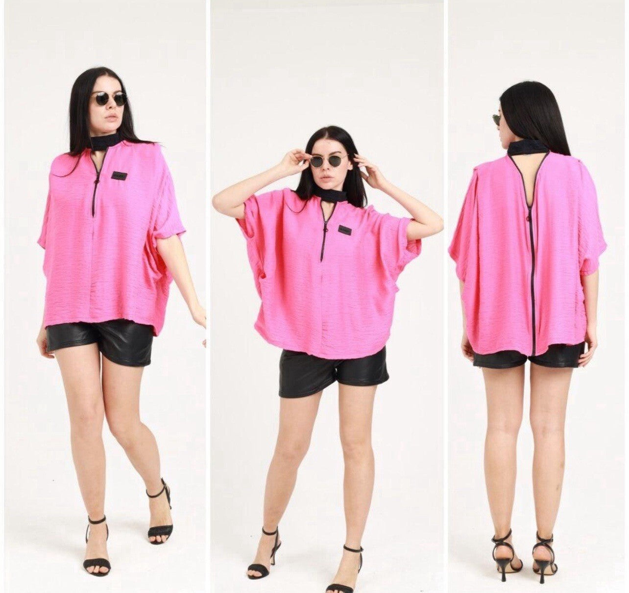 Bukezy Women’s Oversized Top Sz S | Made in Turkey Casual Style