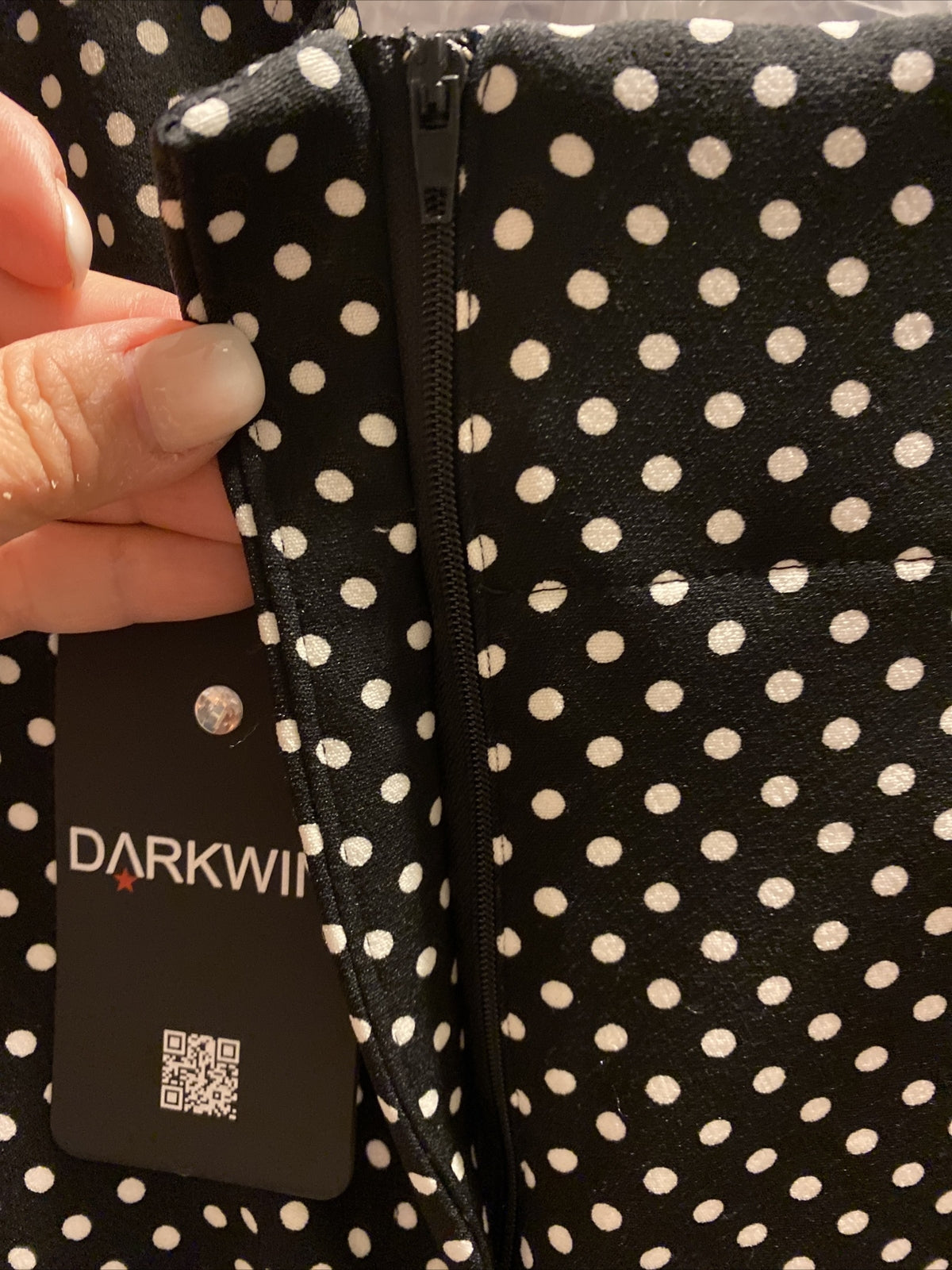 Darkwin Wide Leg Polka Dot Pants Sz 18, Made In Turkey