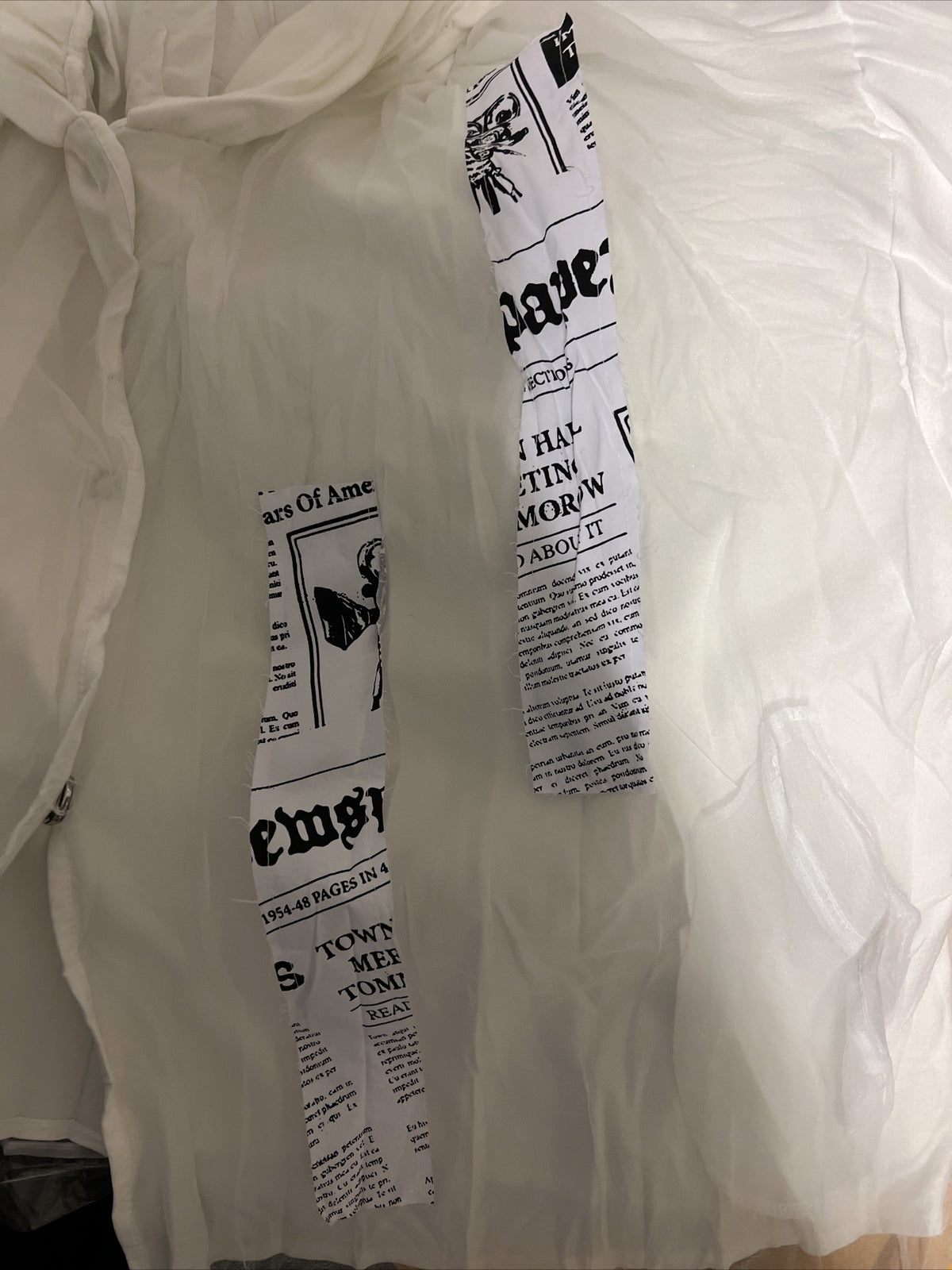H4 Off White Oversized Jacket, Sz 20/40. Made In Turkey