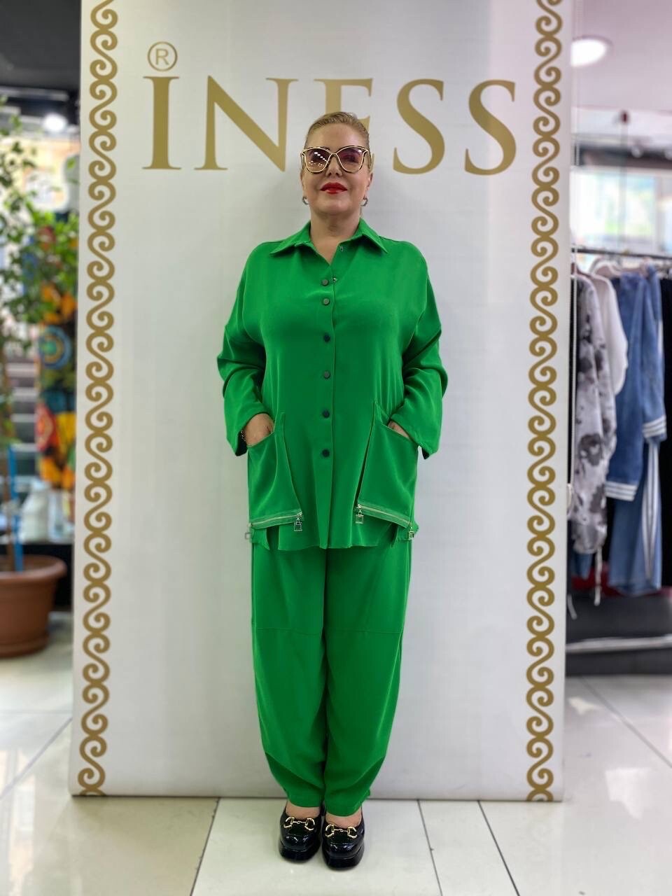 Cadrelli 2 PCs Suit, Sz 24/54, Made In Turkey – Elegant Green Set with Zippers