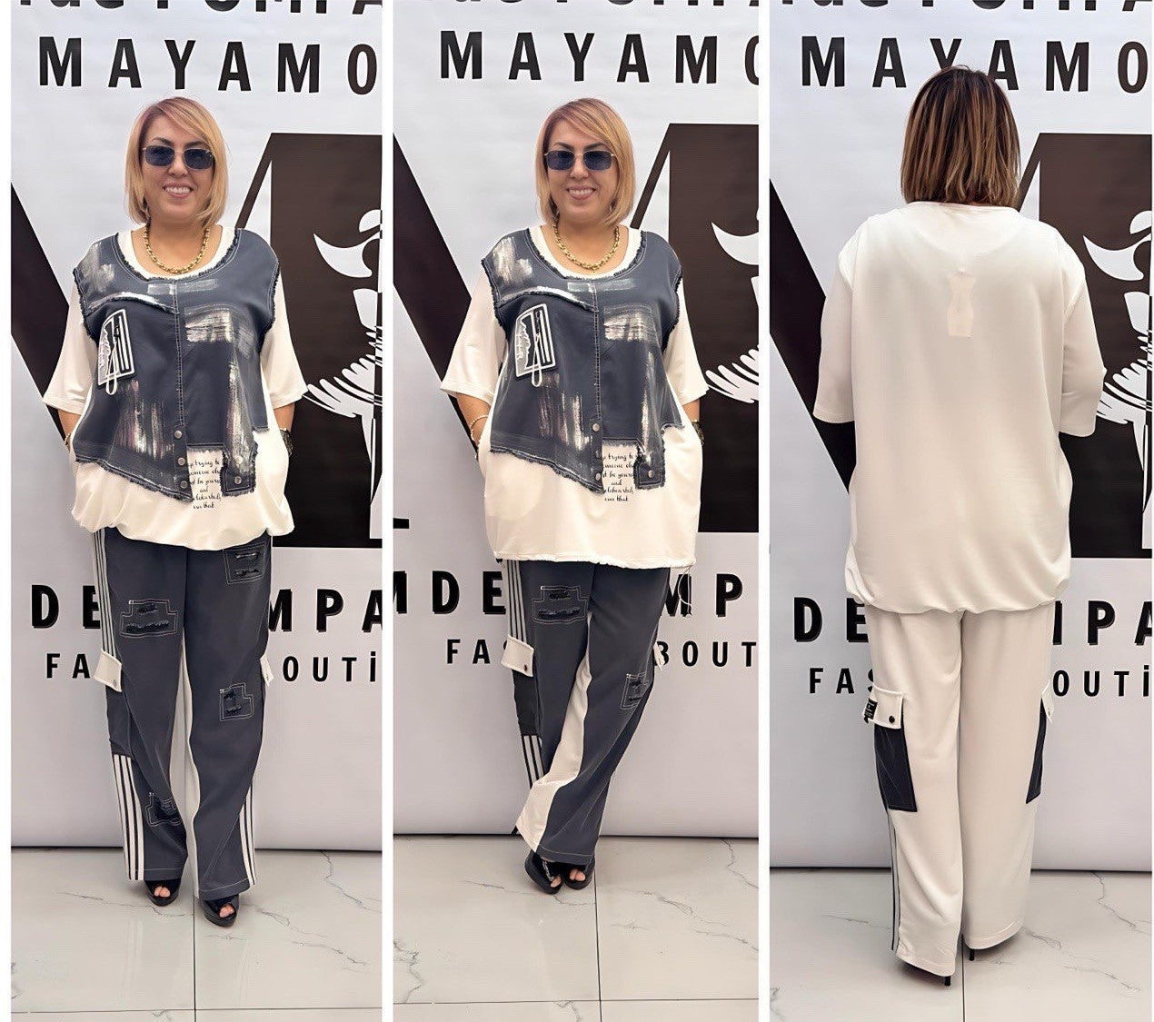 Mayamore Women’s Plus Size 2-Piece Outfit 18/2 | Made in Turkey Exclusive