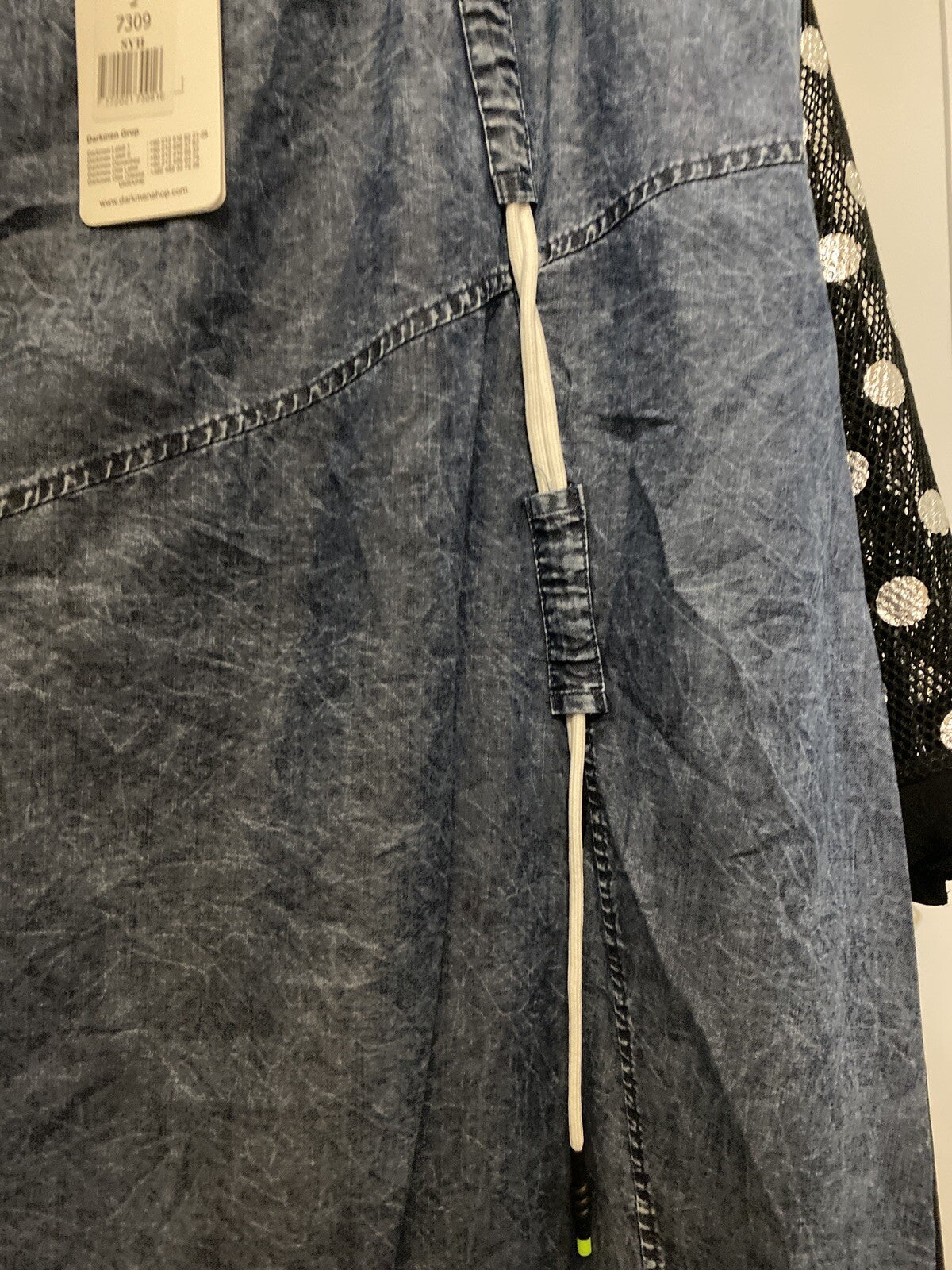 Darkwin Asymmetrical Denim Harem Pants Sz 2XL Made In Turkey