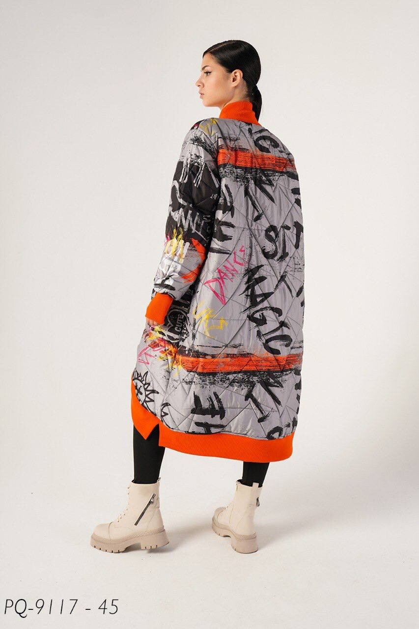 Edgy Punk Queen Coat XL Quilted Streetwear Made in Turkey