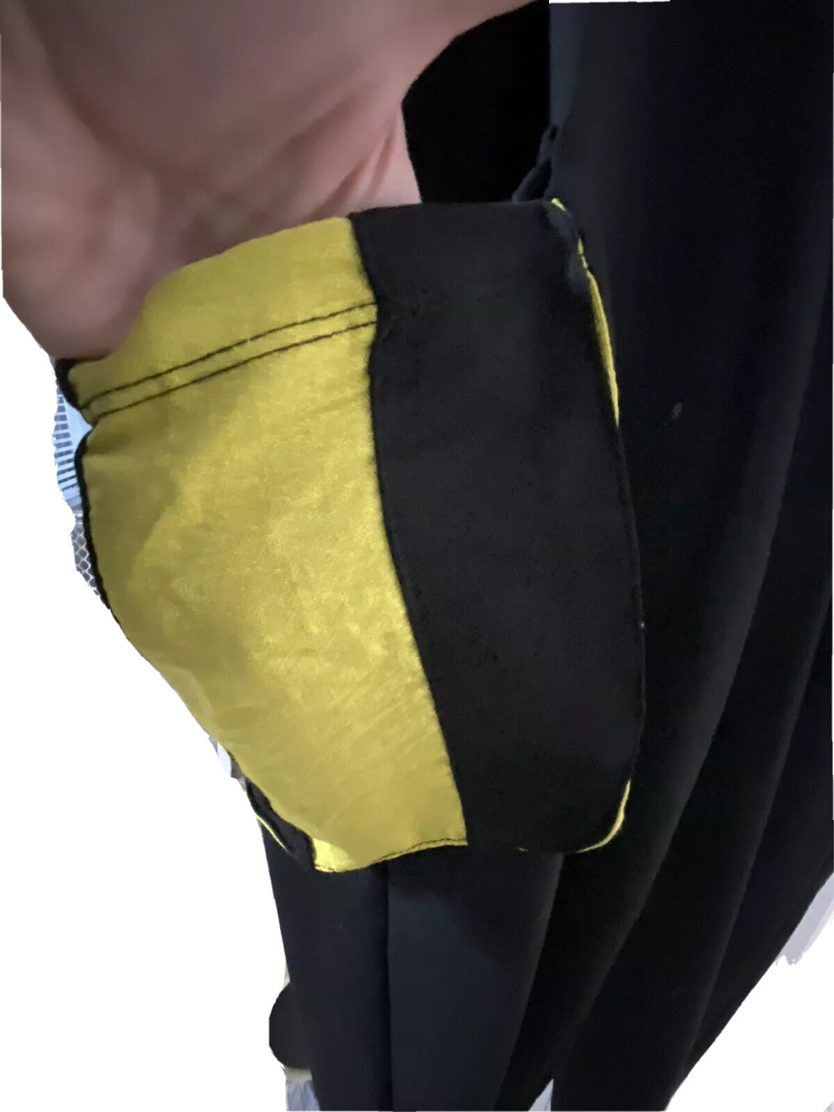 Darkwin 2 Pcs Black & Yellow Hooded Sweatsuit, Sz XXL (20), Made In Turkey