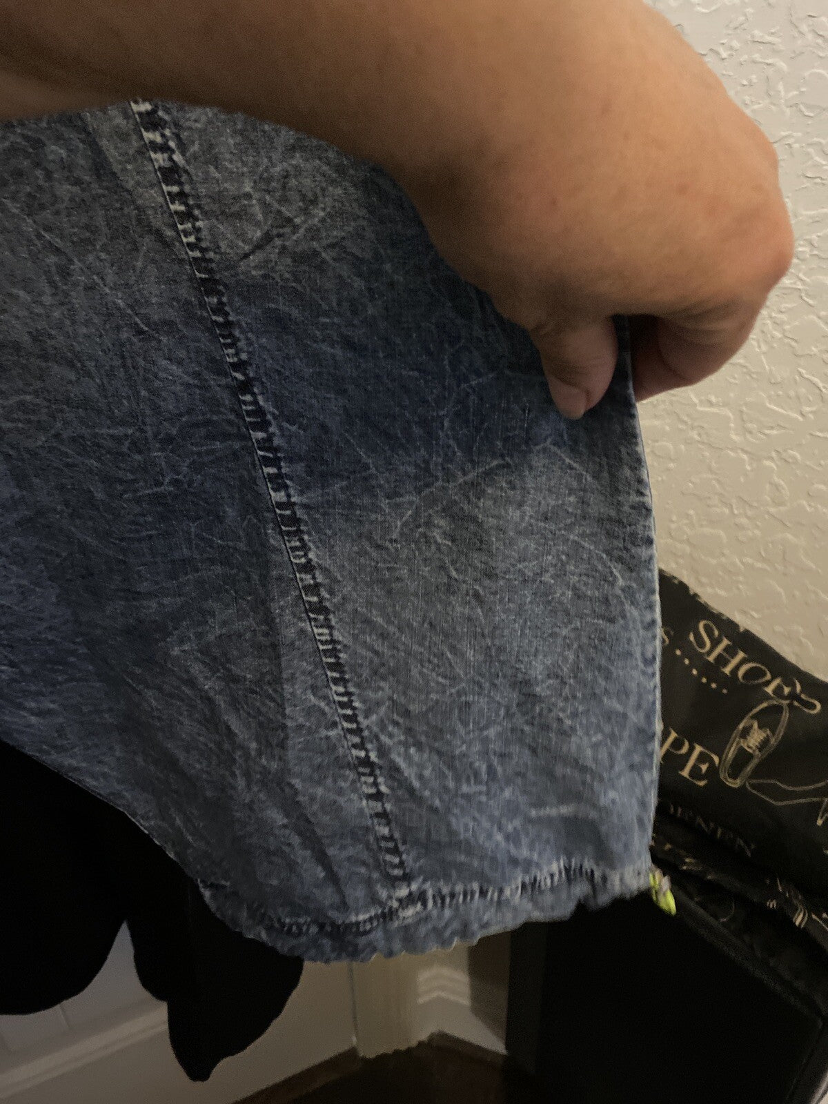 Darkwin Asymmetrical Denim Harem Pants Sz 2XL Made In Turkey